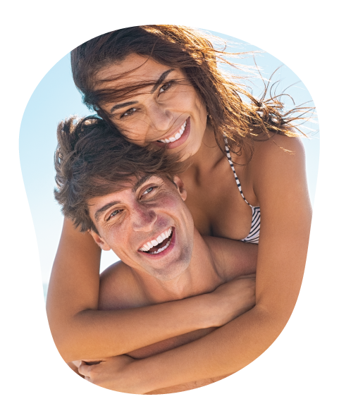 young man and woman showing the value of affordable laser hair removal at Adieu Laser & Aesthetics
